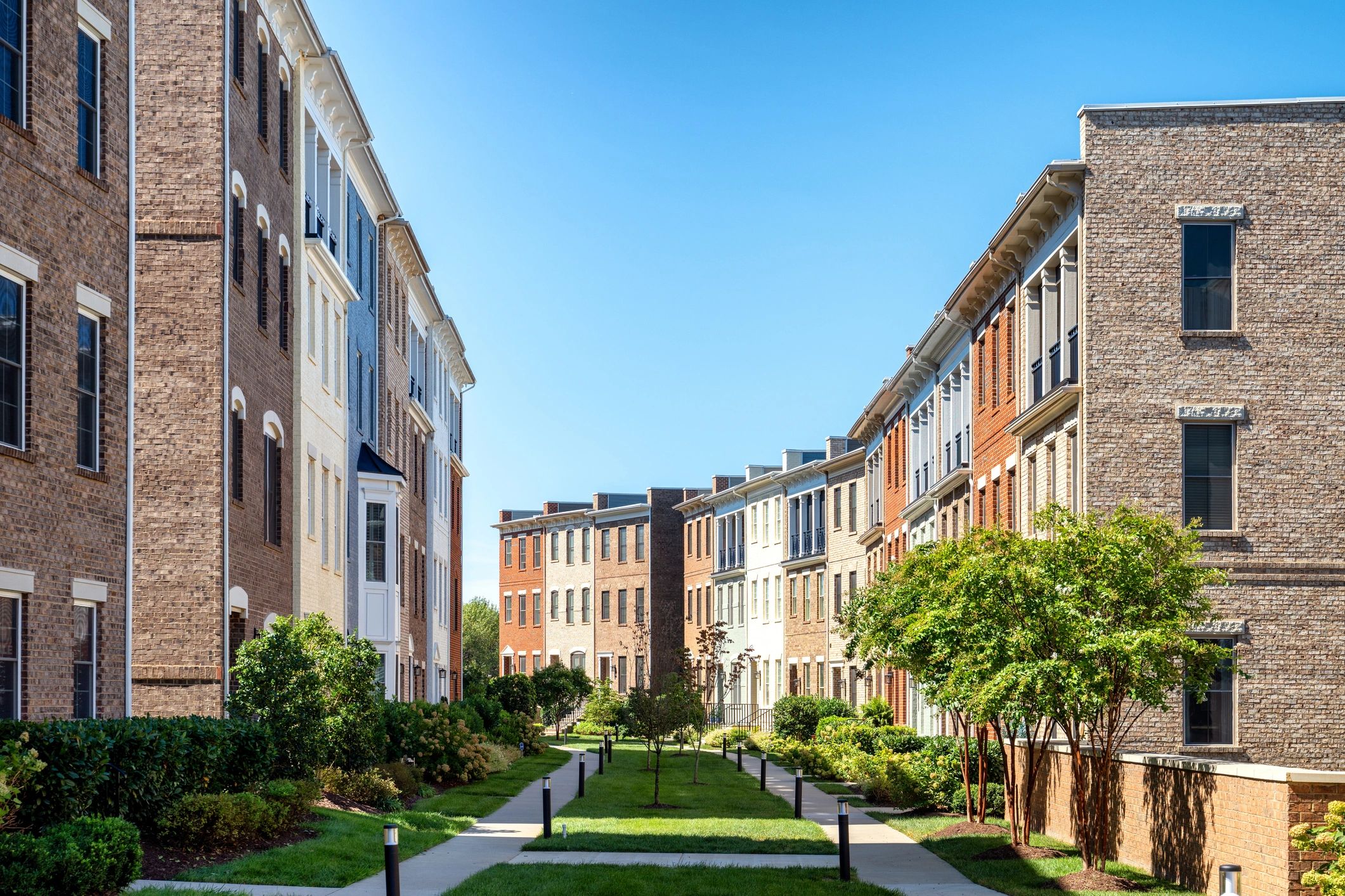 Urban apartment building community space – The Link