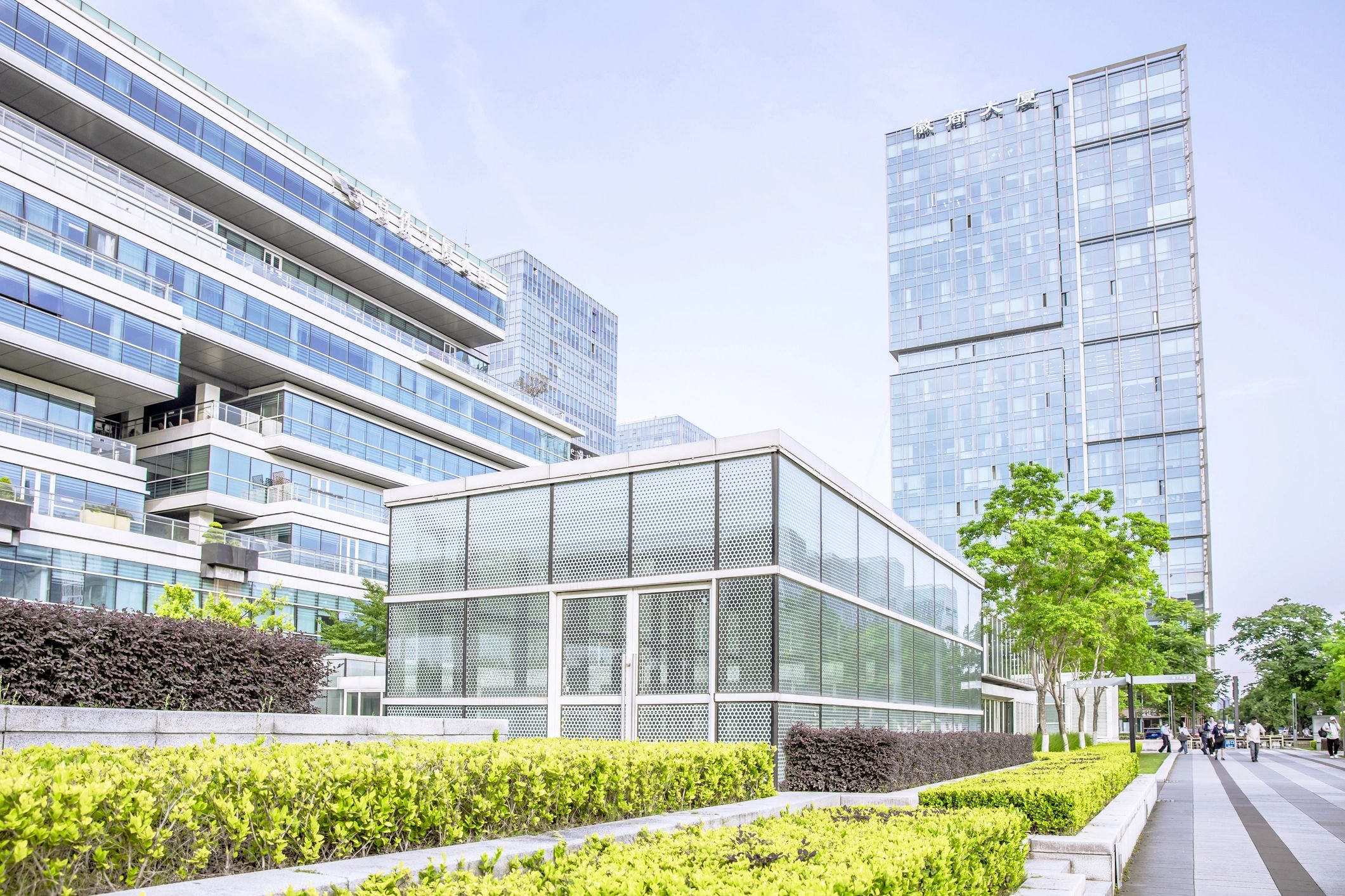 modern commercial real estate development exterior